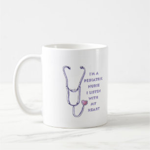 Mug Infirmière pédiatrique cardiaque 