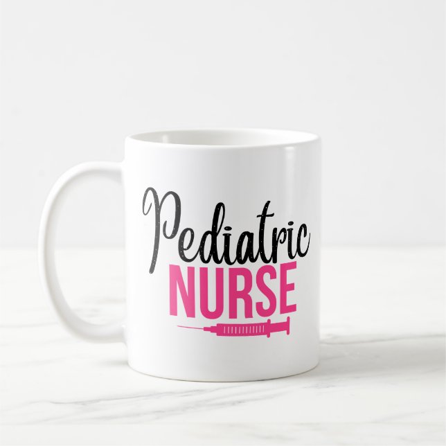 Mug Infirmière pédiatrique Funny Cadeau (Gauche)
