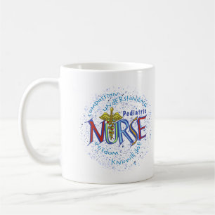 Mug Infirmière pédiatrique Motto