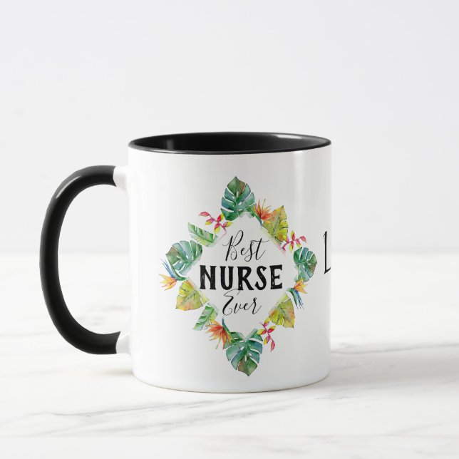 Mug Infirmière personnalisée avec nom (Gauche)