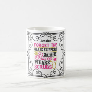 Mug INFIRMIÈRE PERSONNALISÉE - Cette Princesse Porte D