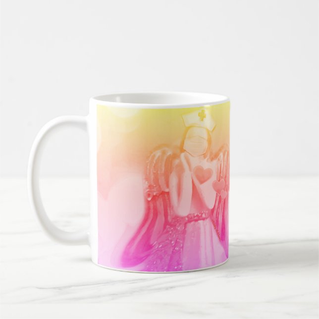 Mug Infirmière Praticien Médicale Aiguille rose (Gauche)