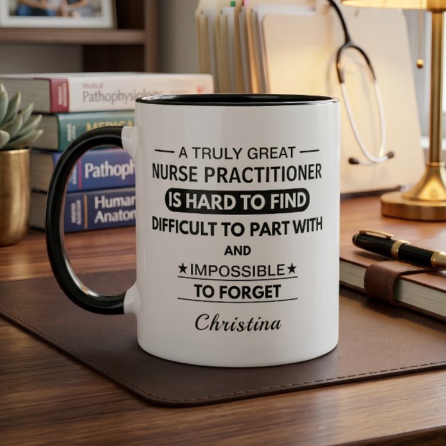 Mug Infirmière praticienne personnalisée (Créateur téléchargé)