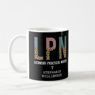 Mug Infirmière pratique autorisée LPN personnalisée