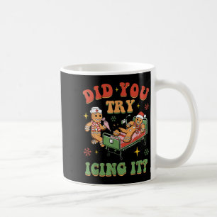 Mug Infirmière rétro en soins intensifs Noël pain d'ép