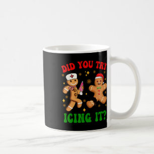 Mug Infirmière Retro Icu Noël Gingerbread Avez-Vous Es
