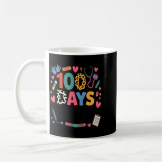Mug Infirmière scolaire drôle 100 jours à panser les p