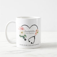 Infirmière soignante Stethoscope floral
