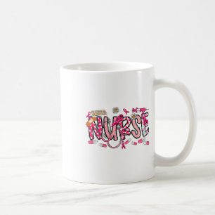 Mug Infirmière stéthoscope rose Médicale cancer du sei