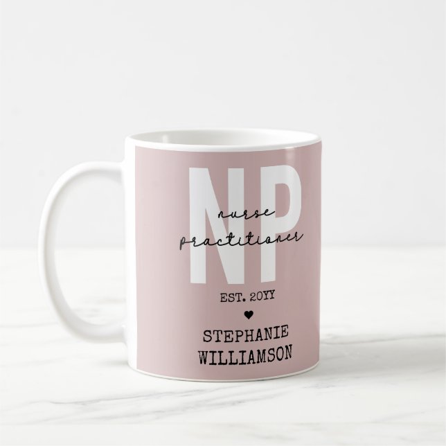 Mug Infirmière sur mesure Praticien NP Graduation Cade (Gauche)