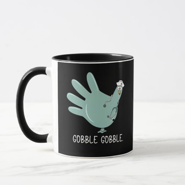 Mug infirmière Turquie Gobble Squad ER infirmière Than (Gauche)