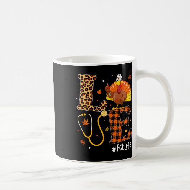 Mug Infirmière Vie Automne Pct Infirmière Leopard Plai (Droite)