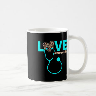 Mug Infirmière Vie N. D. N. C. Soins de santé Léopard