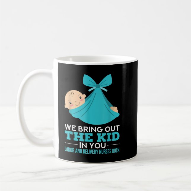 Mug Infirmières de la main-d'oeuvre Nous Apportons L'E (Gauche)