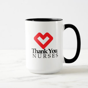 Mug Infirmières Mercis  Coeur rouge