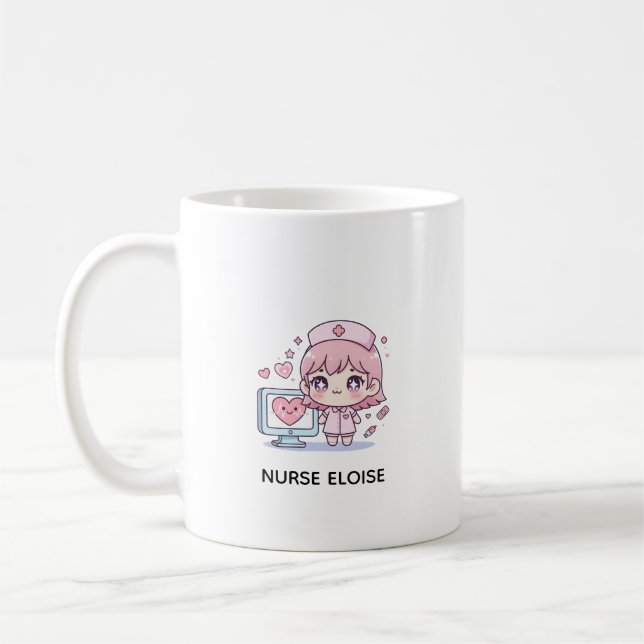 Mug Infirmières mignonnes et héros de la santé  (Gauche)