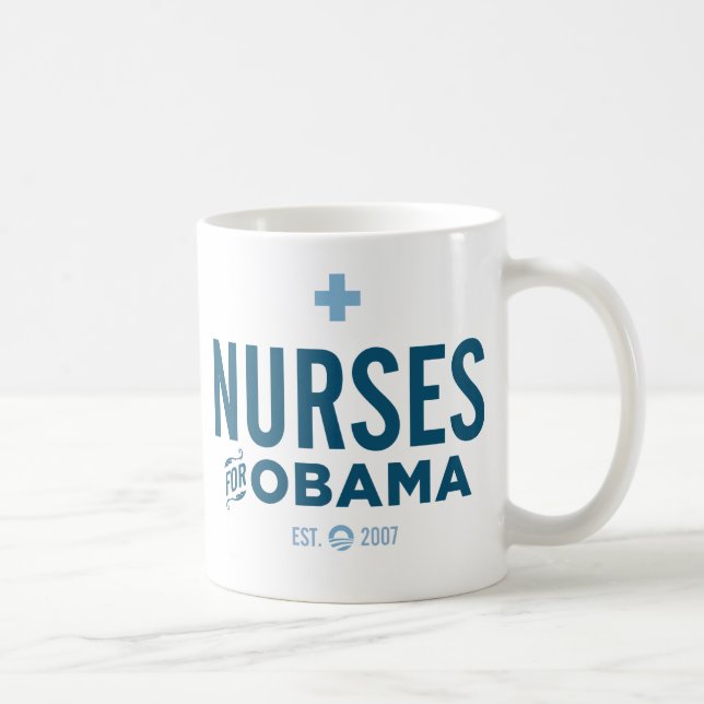 Mug Infirmières pour Obama (Droite)