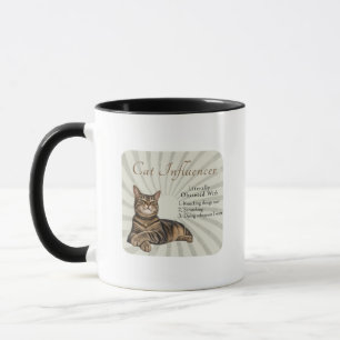 Mug Influenceur félin littéralement obsédé