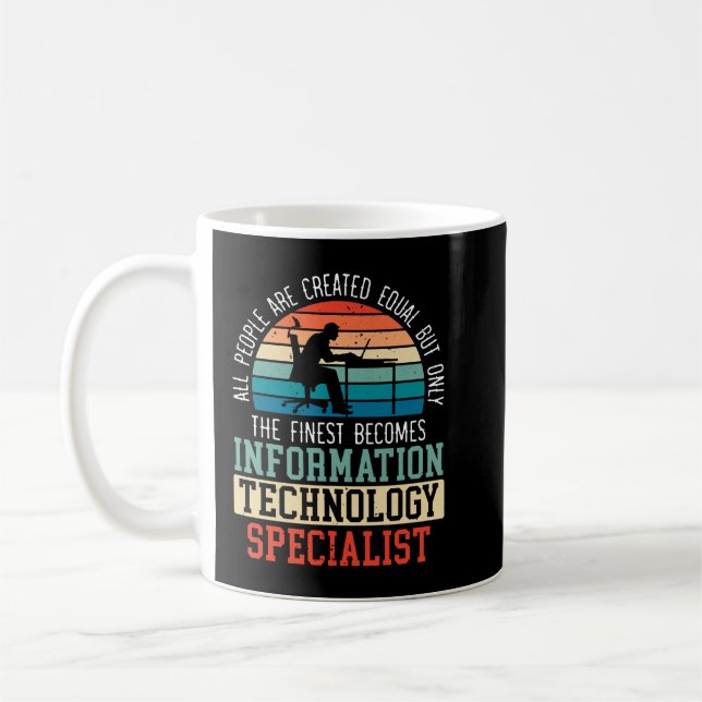 Mug Informaticien Spécialiste Poste d'Ordinateur Pro (Gauche)