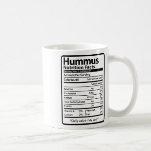 Mug Informations nutritionnelles amusantes sur l'houmo