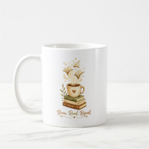 Mug Infuse. Lis. Répète. Café Cozy & Amoureux des Li