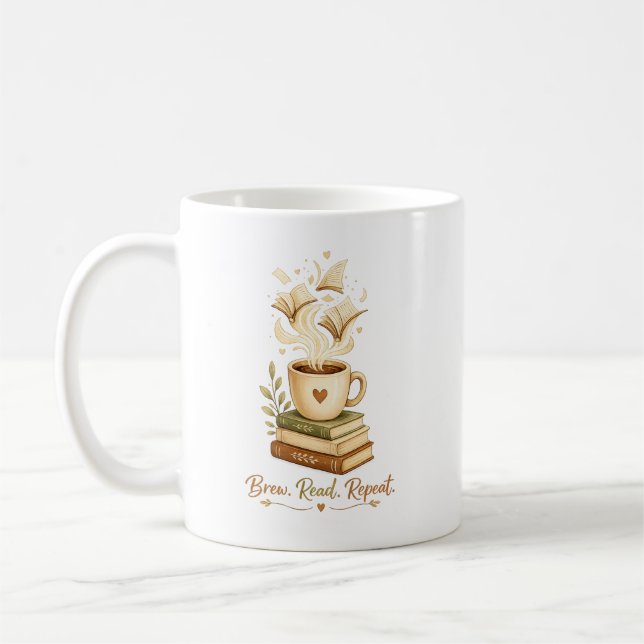 Mug Infuse. Lis. Répète. | Café Cozy & Amoureux des Li (Gauche)