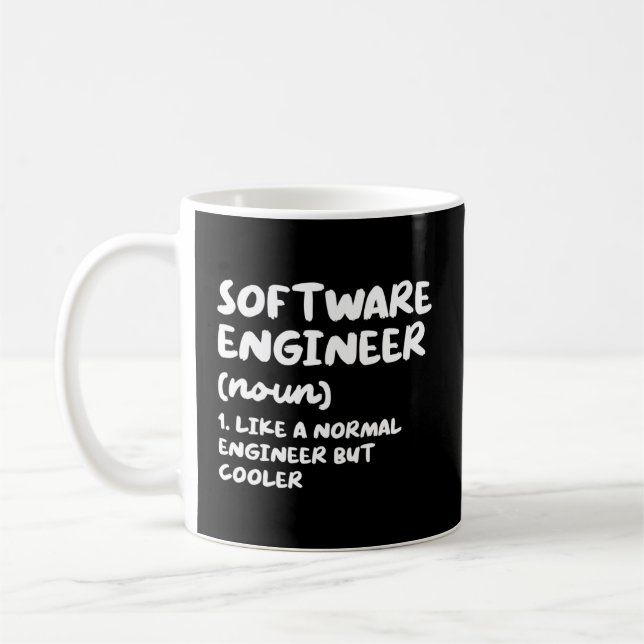 Mug Ingénierie de définition de l'ingénieur logiciel (Gauche)