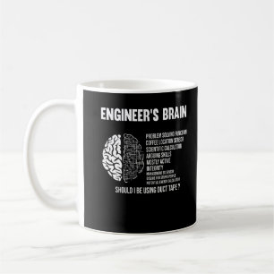 Mug Ingénierie drôle Humour Ingénieur Cerveau Plais