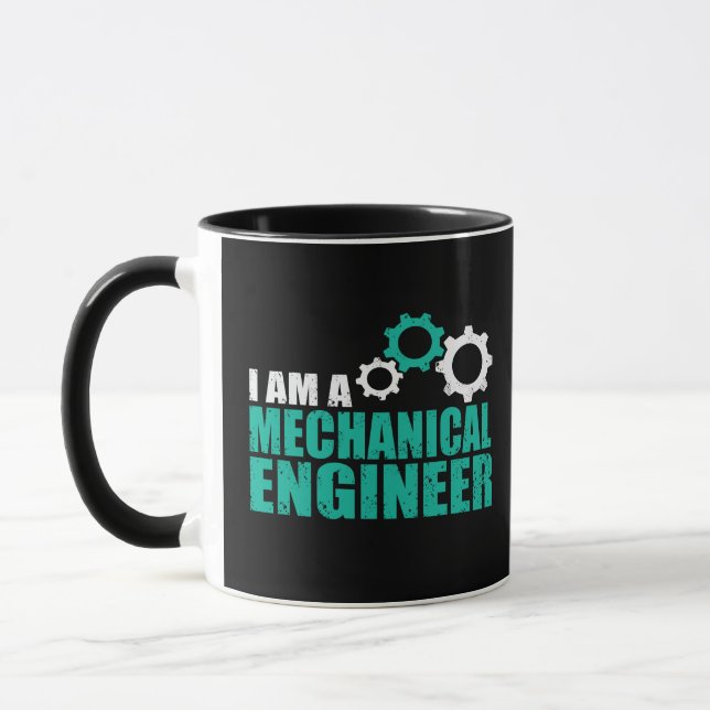 Mug Ingénierie mécanique Ingénieur drôle (Gauche)