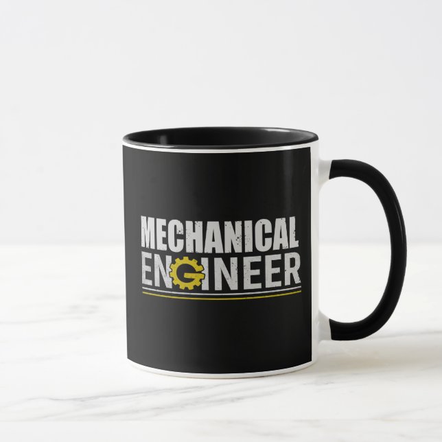 Mug Ingénierie mécanique Ingénieur drôle (Droite)