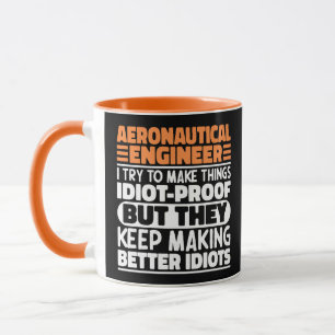 Mug Ingénieur Aéronautique J'Essaie De Faire Des Chose