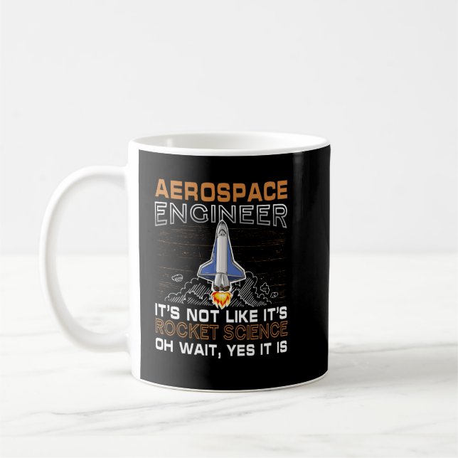 Mug Ingénieur Aérospatial cool Pour Hommes Femmes Aéro (Gauche)