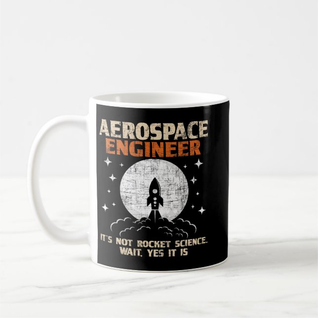 Mug Ingénieur aérospatial Génie aéronautique Aviati (Gauche)
