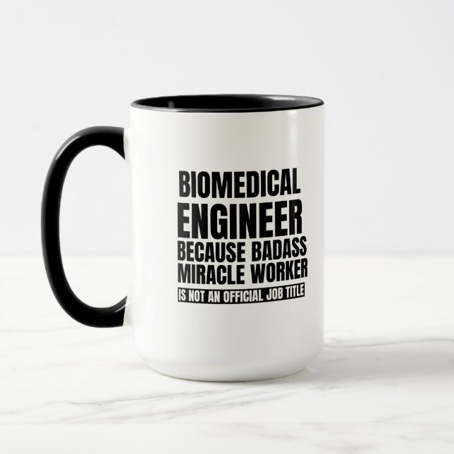 Mug Ingénieur biomédical à cause du travailleur miracl (Gauche)