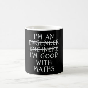 Mug Ingénieur bon avec les devis d'ingénieur amusant