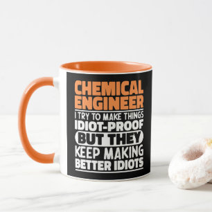 Mug Ingénieur Chimique J'Essaie De Faire Des Choses Dr