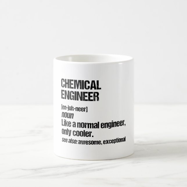 Mug Ingénieur chimiste diplômé d'ingénieur amusant (Centre)
