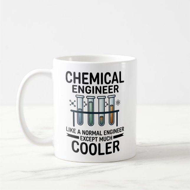 Mug Ingénieur Chimiste Étudiant Drôle Avenir Science (Gauche)