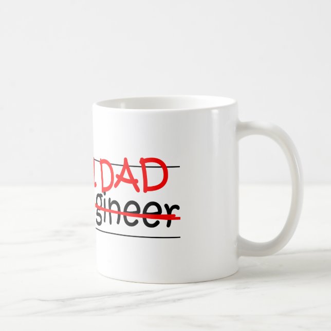 Mug Ingénieur civil de papa du travail (Droite)