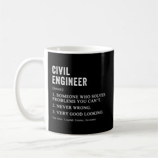 Mug Ingénieur civil Définition Ingénierie Humour Gradu
