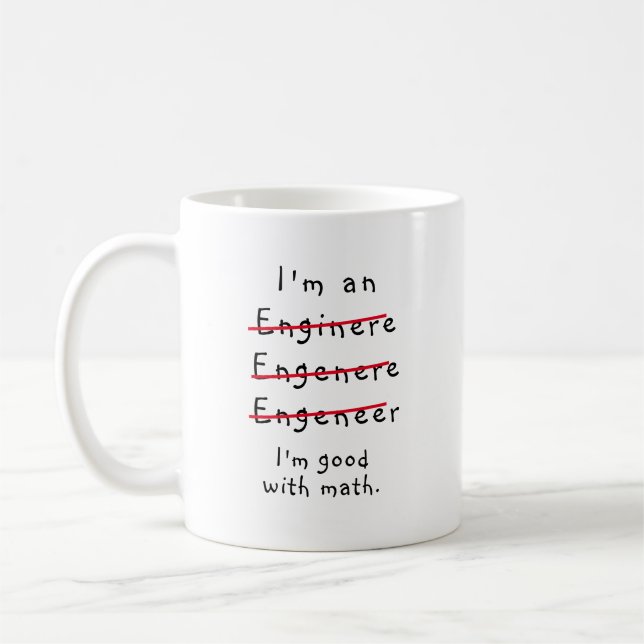 Mug Ingénieur de nouveauté drôle, je suis ingénieur (Gauche)
