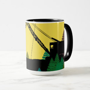 Mug Ingénieur d'exploitation d'une grue à chenilles du