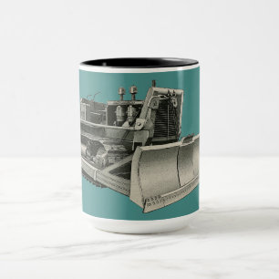 Mug INGÉNIEUR D'EXPLOITATION vintage BULLDOZER PERSONN