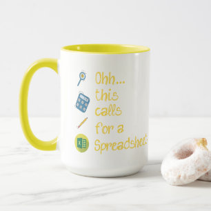 Mug Ingénieur drôle - Ohh cela appelle une feuille de