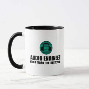 Mug Ingénieur du son drôle disant Ingénierie audio