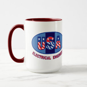 Mug Ingénieur électrique patriotique