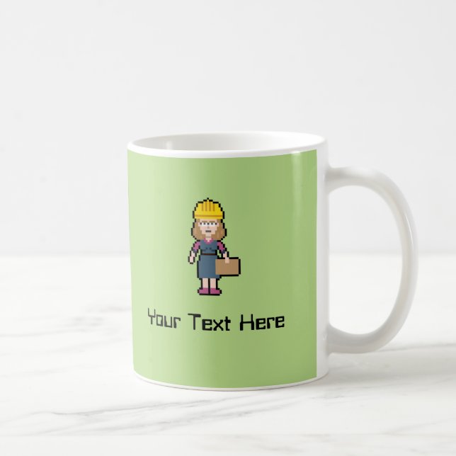 Mug Ingénieur féminin nommé fait sur commande (Droite)