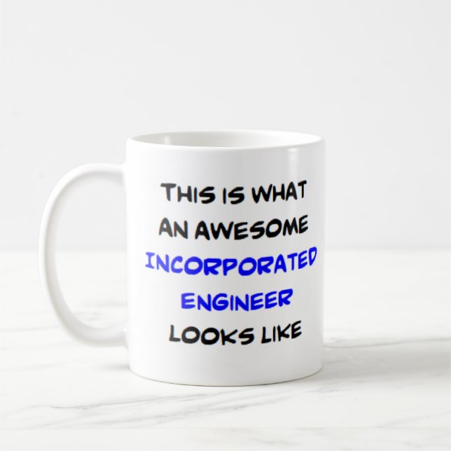 Mug ingénieur incorporé, génial (Gauche)