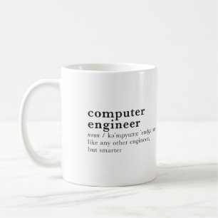 Mug ingénieur informatique. entrée de dictionnaire a