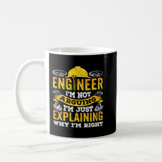 Mug Ingénieur Je ne suis pas en train de discuter Je s